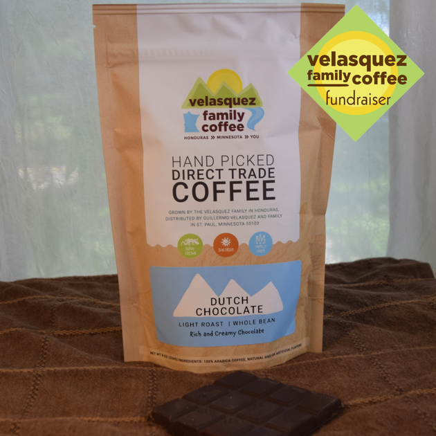 Dutch Chocolate Coffee - Light Roast | Velasquez Family Coffee