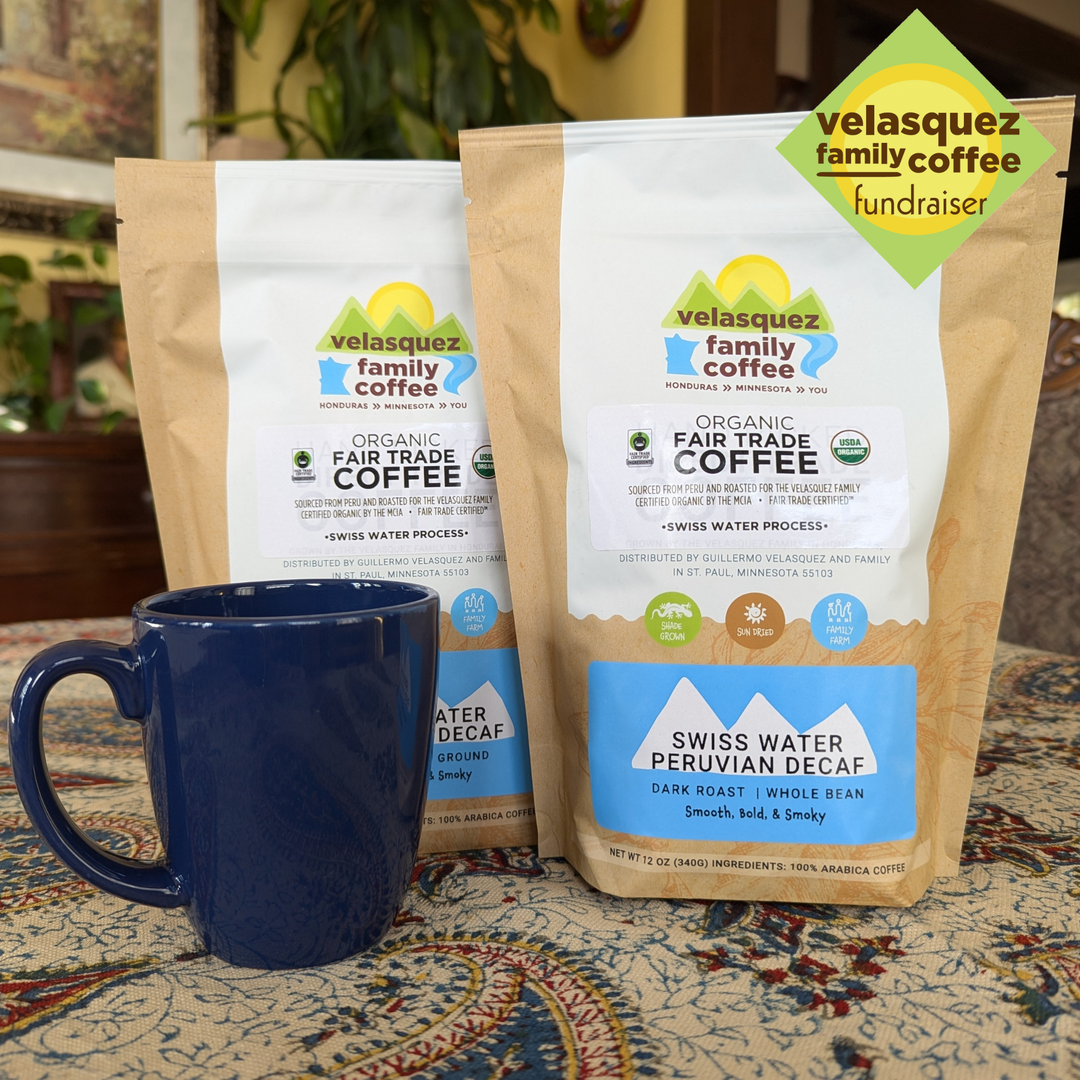 Swiss Water Peruvian Decaffeinated Coffee - Dark Roast | Velasquez