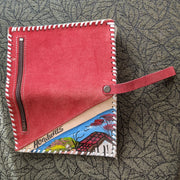 Honduras Red Suede Wallet