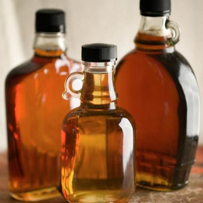 3 Bottles of rich maple syrup