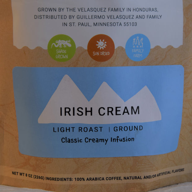 Mild tasting beans combined with gourmet Irish Cream flavoring to produce a light, refreshing treat.