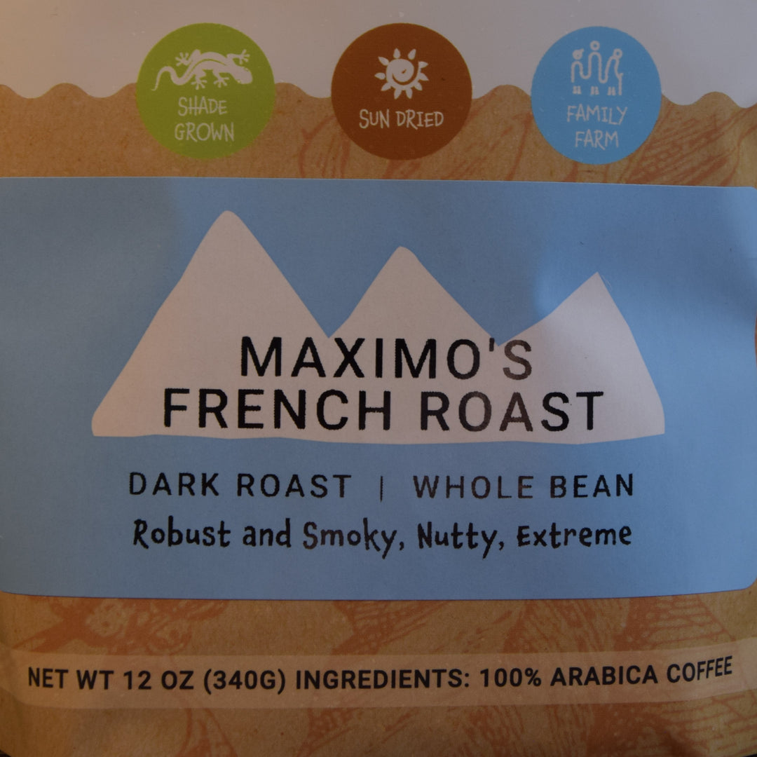 Maximo's French Roast Coffee - Dark | Velasquez Family Coffee